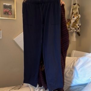 navy pajama bottoms